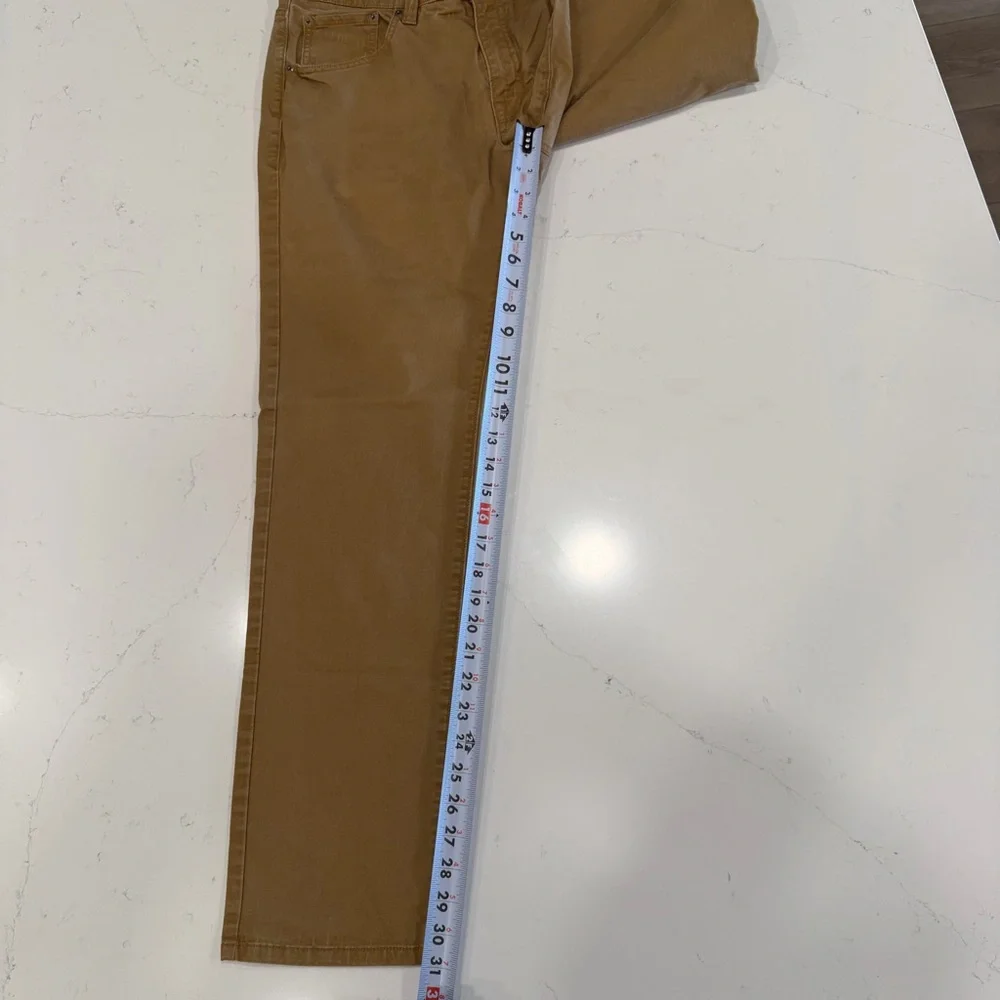 Untuckit Men’s Don Santiago Straight Leg 5 Pocket Pant Khaki 34x32